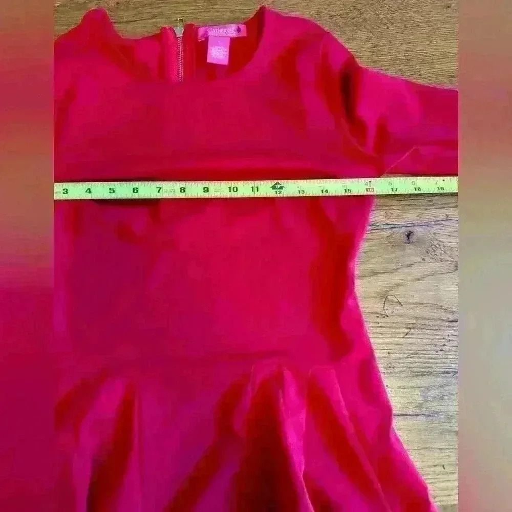 Catherine Malandrino Red Zip Back Top Shirt Blouse Unique Size Small - Picture 10 of 13